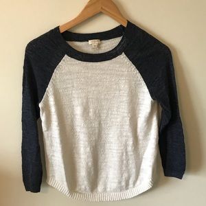 J Crew XS Knit Baseball Tee